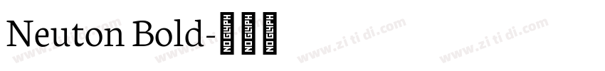 Neuton Bold字体转换